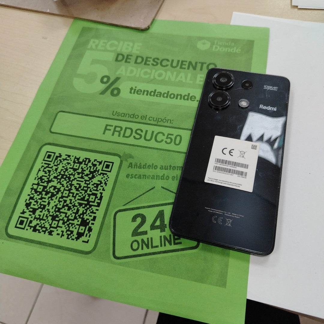 CELULAR XIAOMI REDMI NOTE 13 23129RA5FL (2024) 256 GB 8 GB RAM (SEMINUEVO)