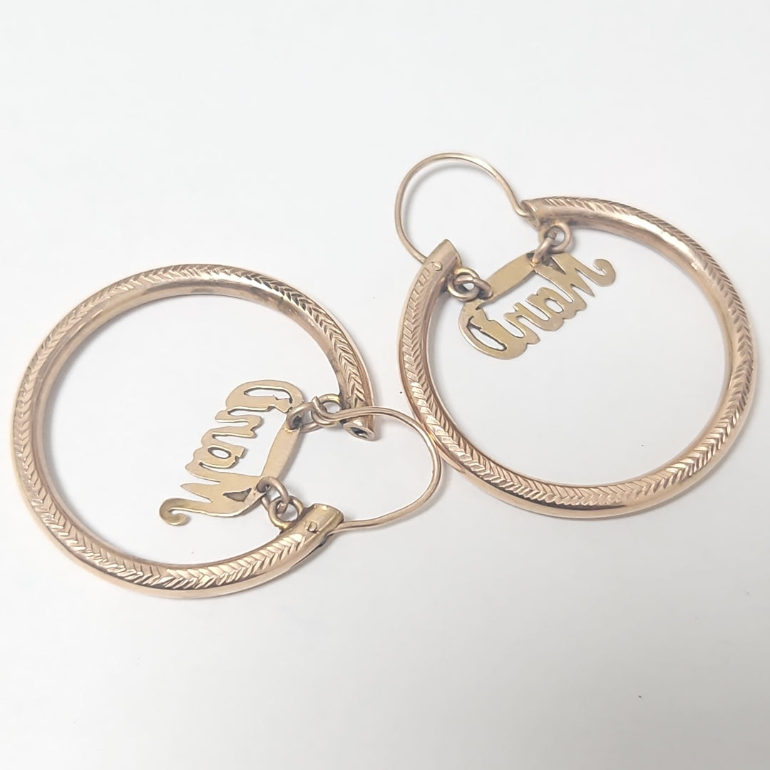 ARRACADAS PAR ORO 10 K 2,40 GRMS (SEMINUEVO)