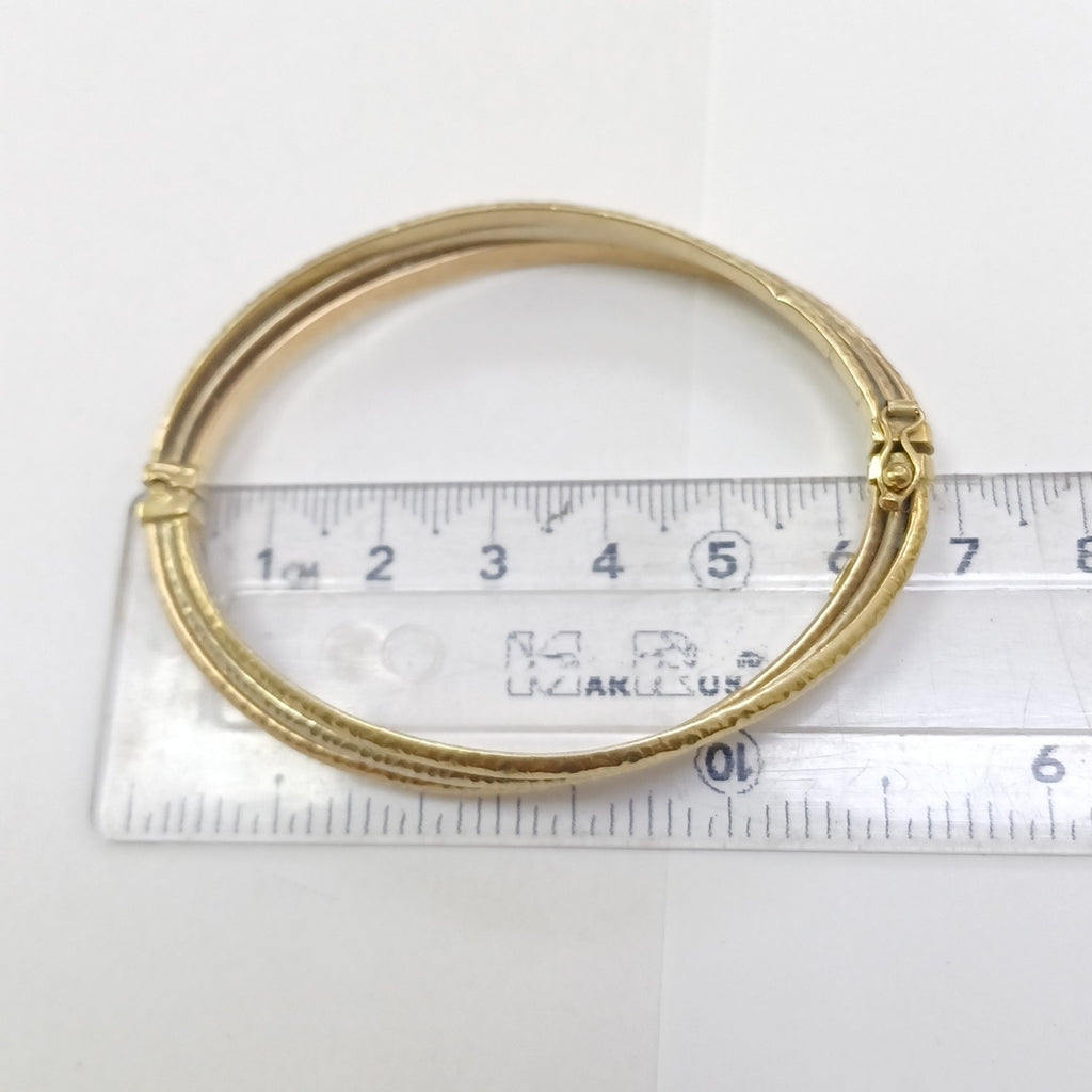 PULSERA RIGIDA ORO 14 K 7,50 GRMS (SEMINUEVO)