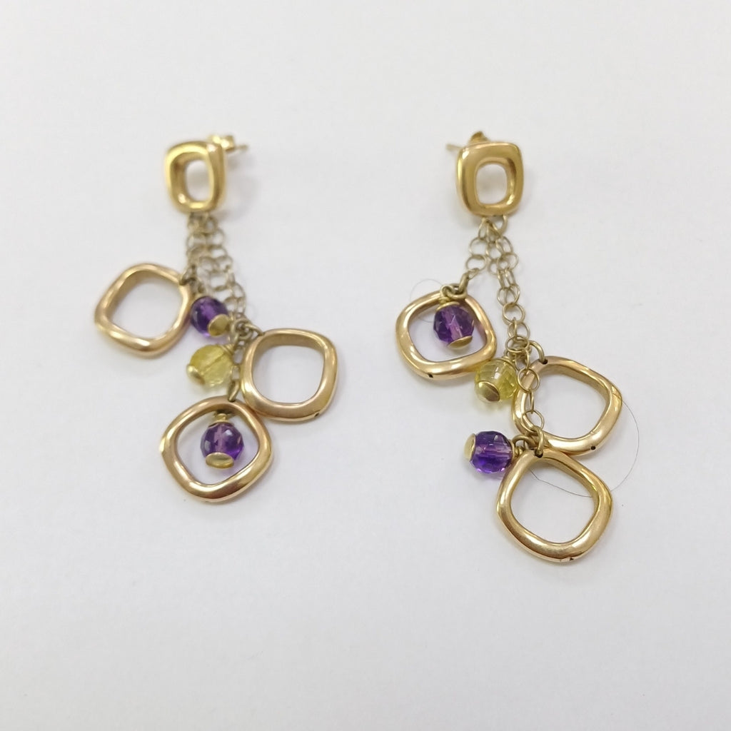 BROQUELES PAR ORO 14 K 14,50 GRMS (SEMINUEVO)