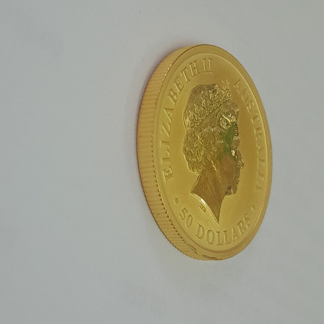 K1 15.5 GRMS 24K IDENTIFICACIÓN MEDALLA CONMEMORATIVA MATERIALES ORO CA (SEMINUEVO)