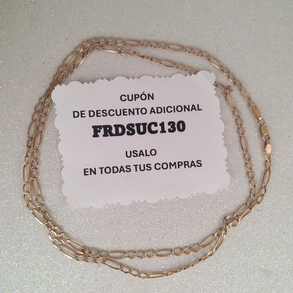 CADENA ORO 14 K 7.7 GRMS (SEMINUEVO)