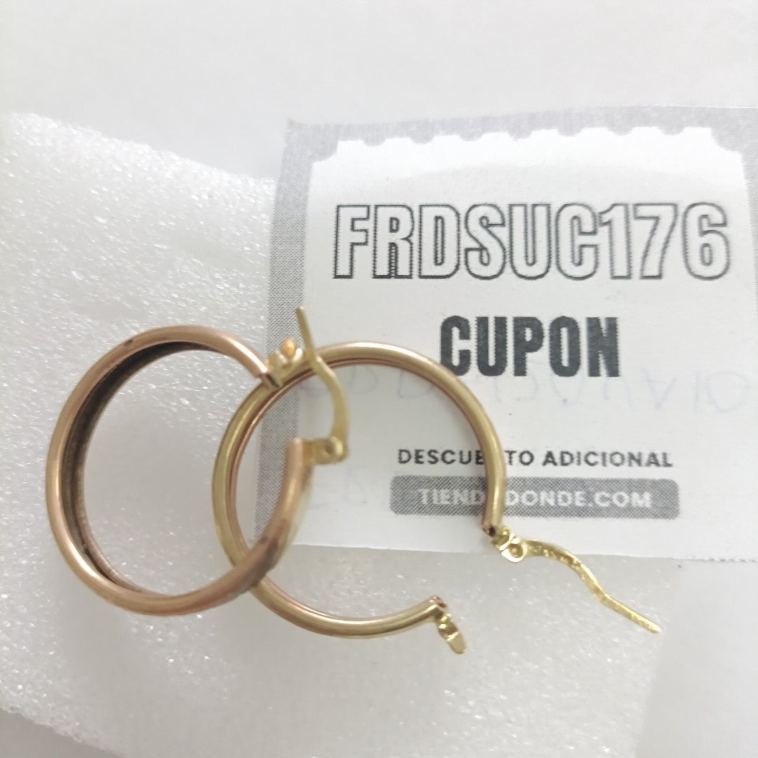 ARRACADAS PAR ORO 10 K 3.3 GRMS (SEMINUEVO)