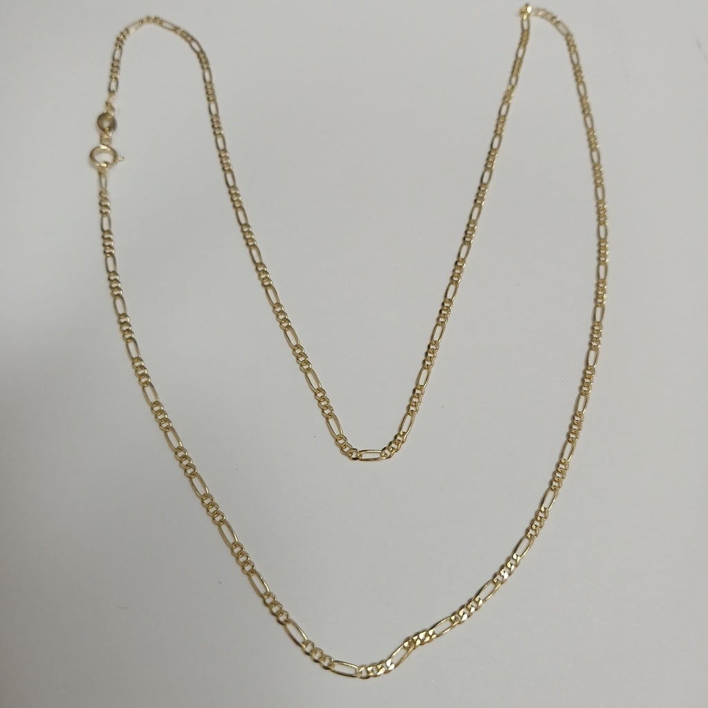 CADENAS TEJIDO 3X1 ORO 10K 55 CM 3.2 GR (NUEVO)