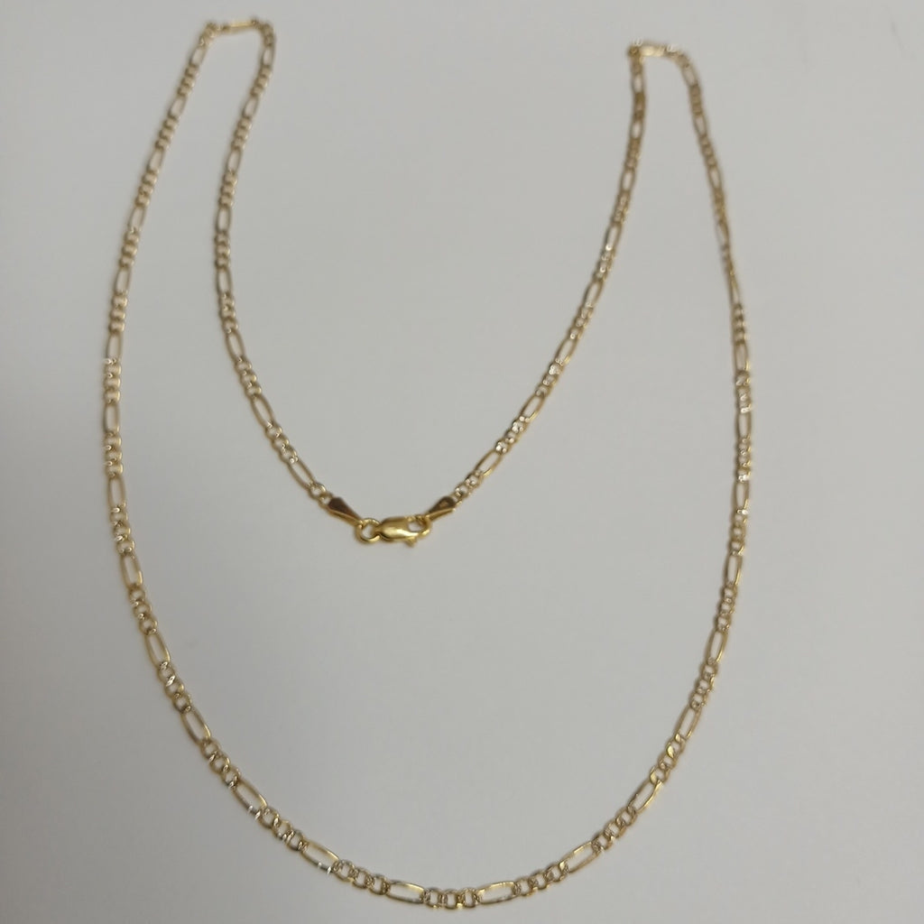 CADENAS TEJIDO 3X1 ORO 14K 55 CM 4.9 GR (NUEVO)