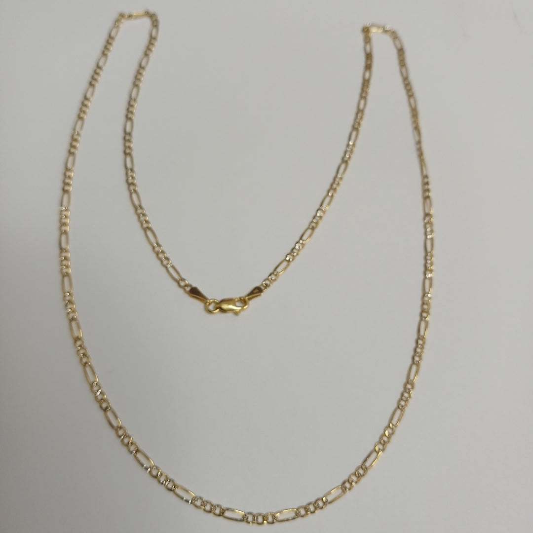 CADENAS TEJIDO 3X1 ORO 14K 55 CM 4.9 GR (NUEVO)