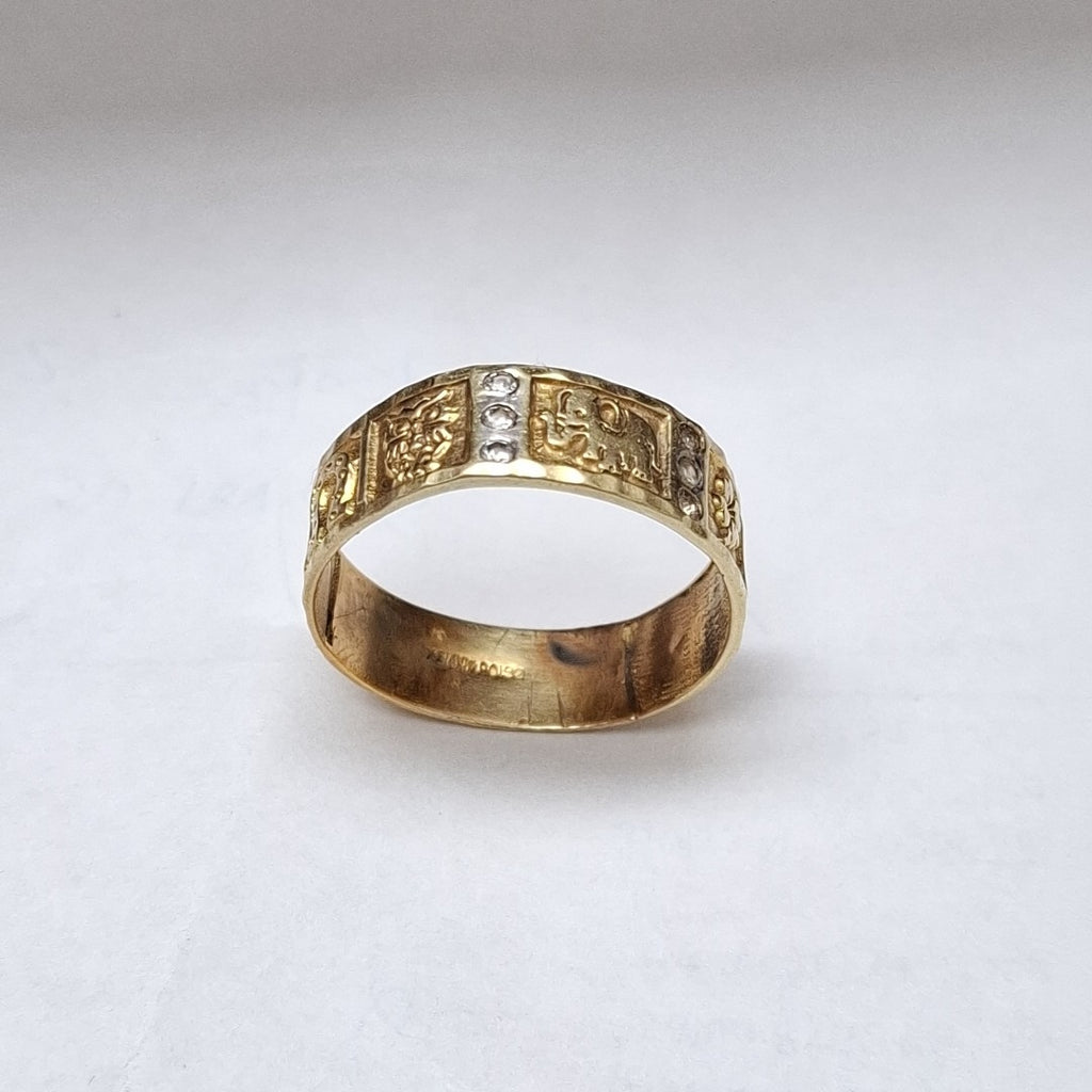 ARGOLLA DE LA SUERTE ORO 14 K 4,20 GRMS (SEMINUEVO)