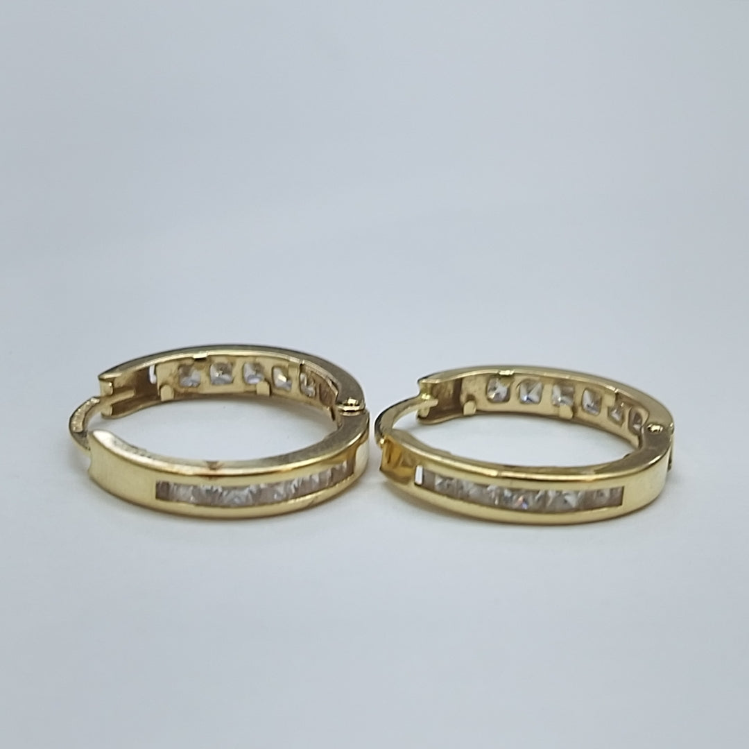ARRACADAS PAR ORO 14 K 2.4 GRMS (SEMINUEVO)