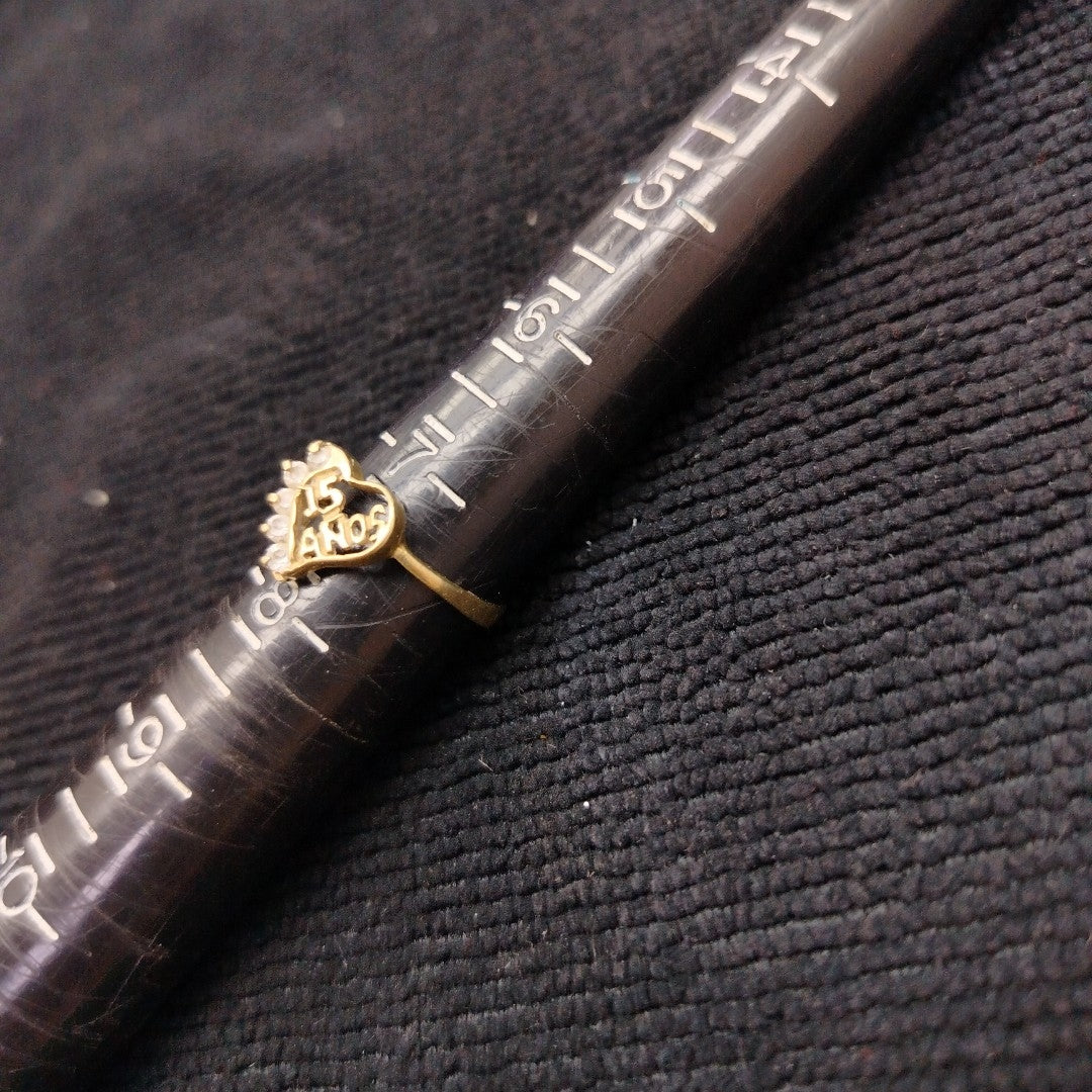 ANILLO ORO 10 K 1.5 GRMS (SEMINUEVO)