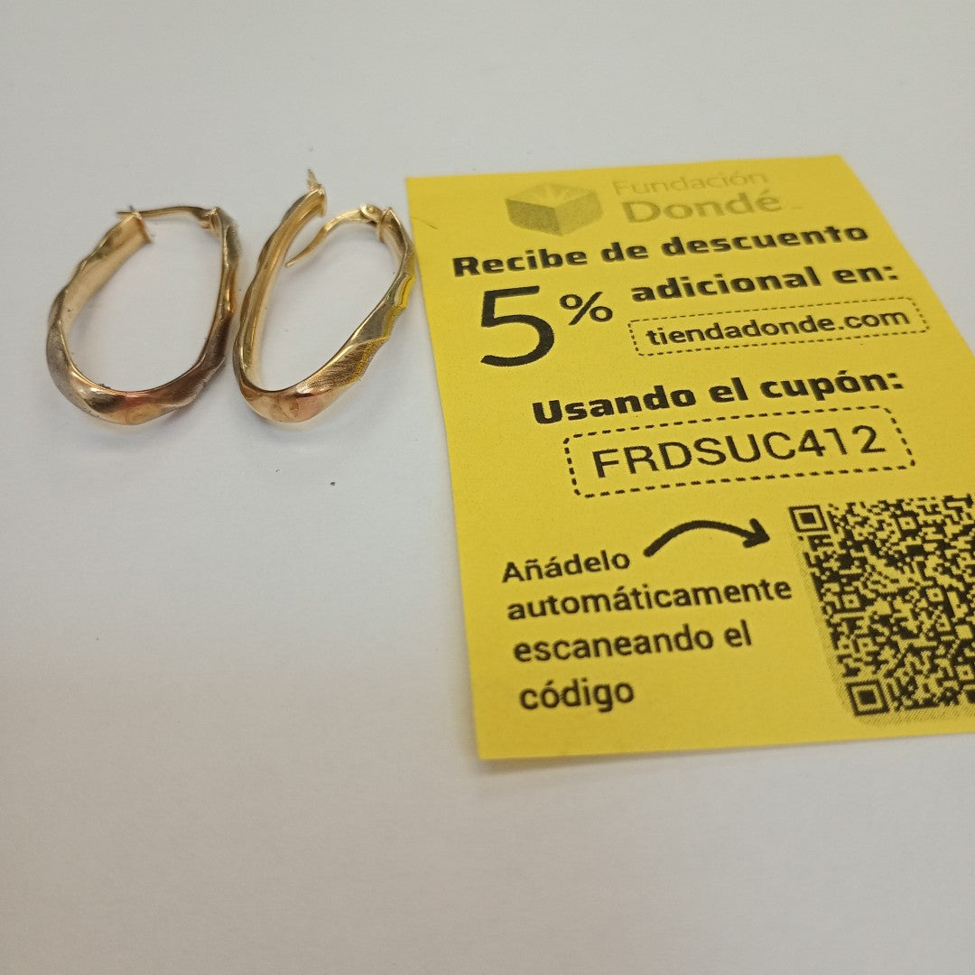 ARETES PAR ORO 10 K 2,30 GRMS (SEMINUEVO)