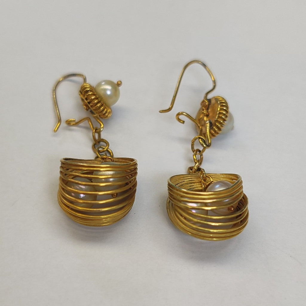 ARETES PAR ORO 14 K 9.2 GRMS (SEMINUEVO)