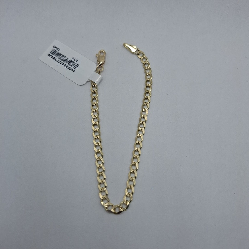 PULSERAS TEJIDO BARBADA ORO 14K 18 CM 4.6 GR (NUEVO)
