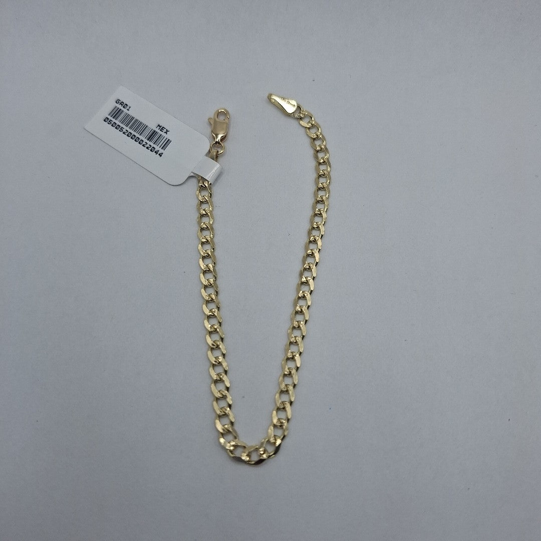 PULSERAS TEJIDO BARBADA ORO 14K 18 CM 4.6 GR (NUEVO)