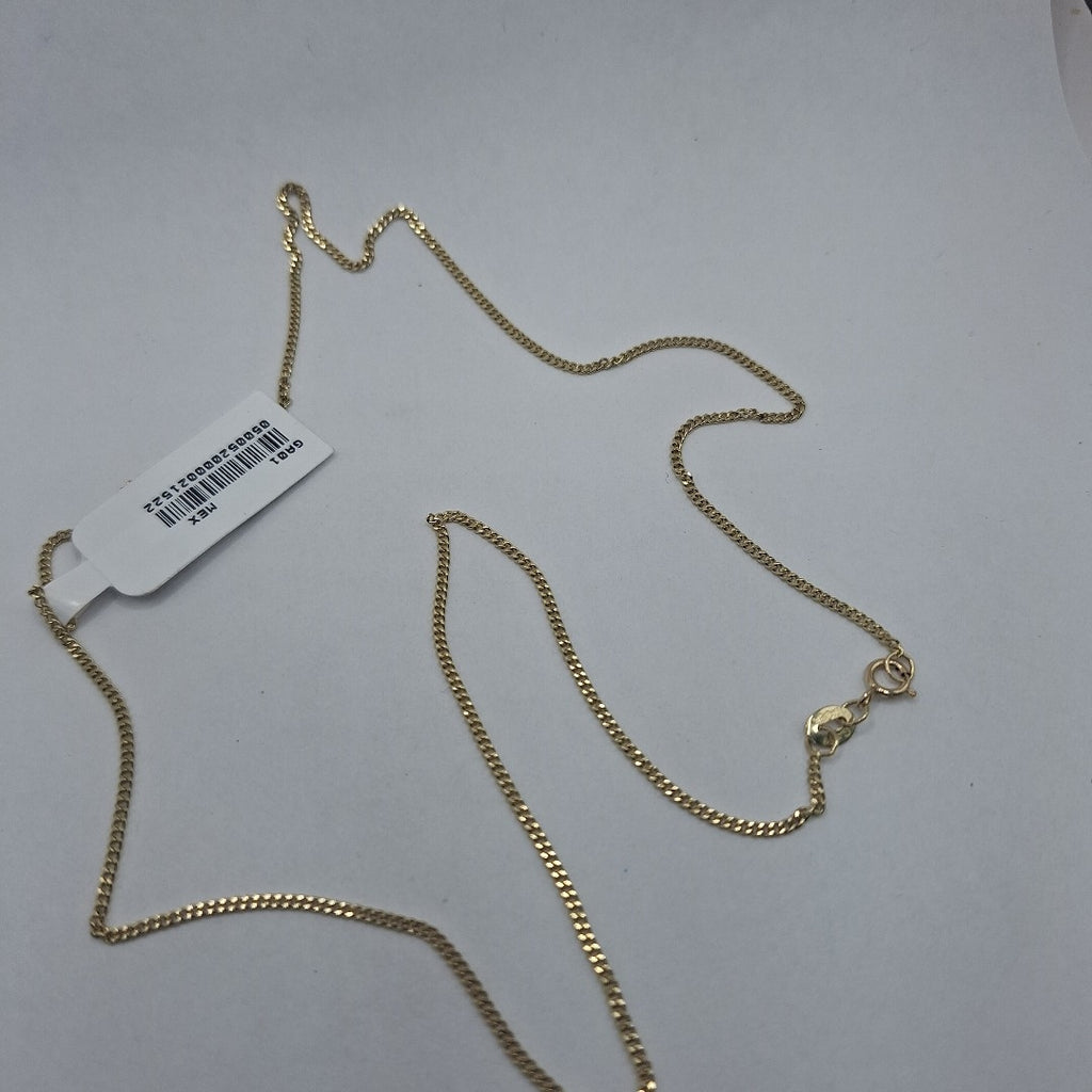 CADENAS TEJIDO BARBADA ORO 10K 55 CM 3.1 GR (NUEVO)