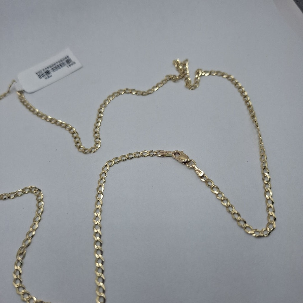 CADENAS TEJIDO BARBADA ORO 14K 60 CM 5.4 GR (NUEVO)