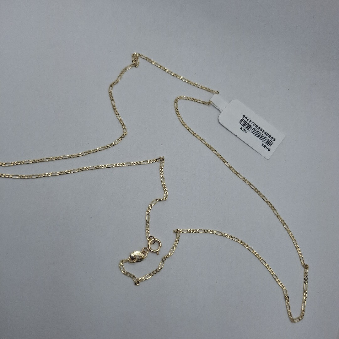 CADENAS TEJIDO 3X1 ORO 14K 55 CM 2.4 GR (NUEVO)