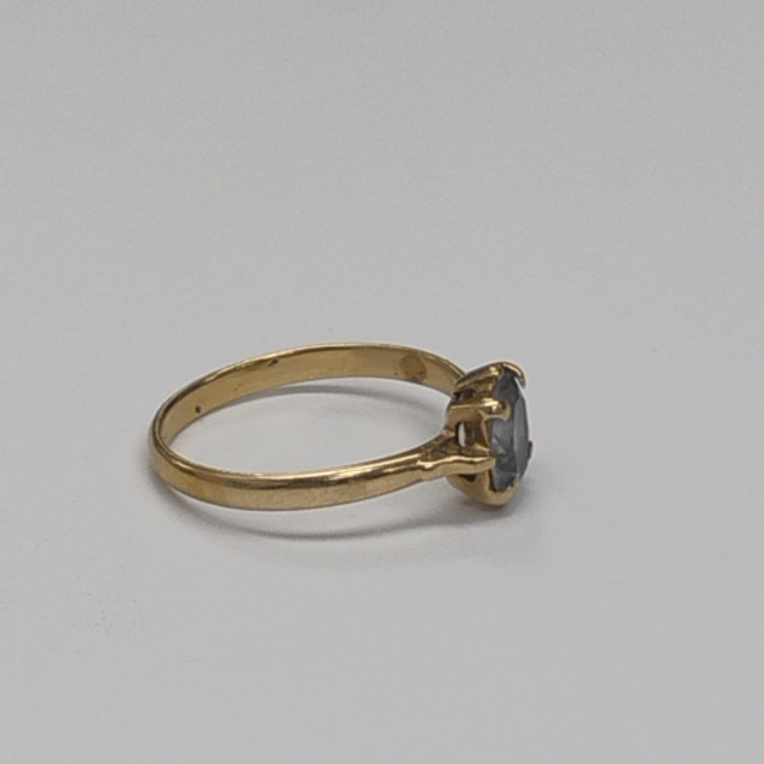 ANILLITO, SOLITARIO ORO 14 K 1.8 GRMS (SEMINUEVO)