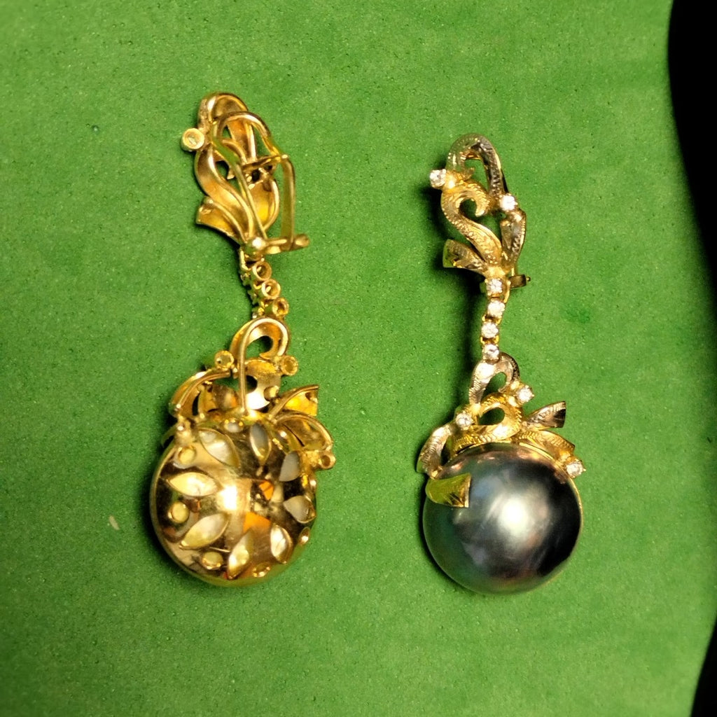ARETES PAR ORO 14 K 18 GRMS (SEMINUEVO)