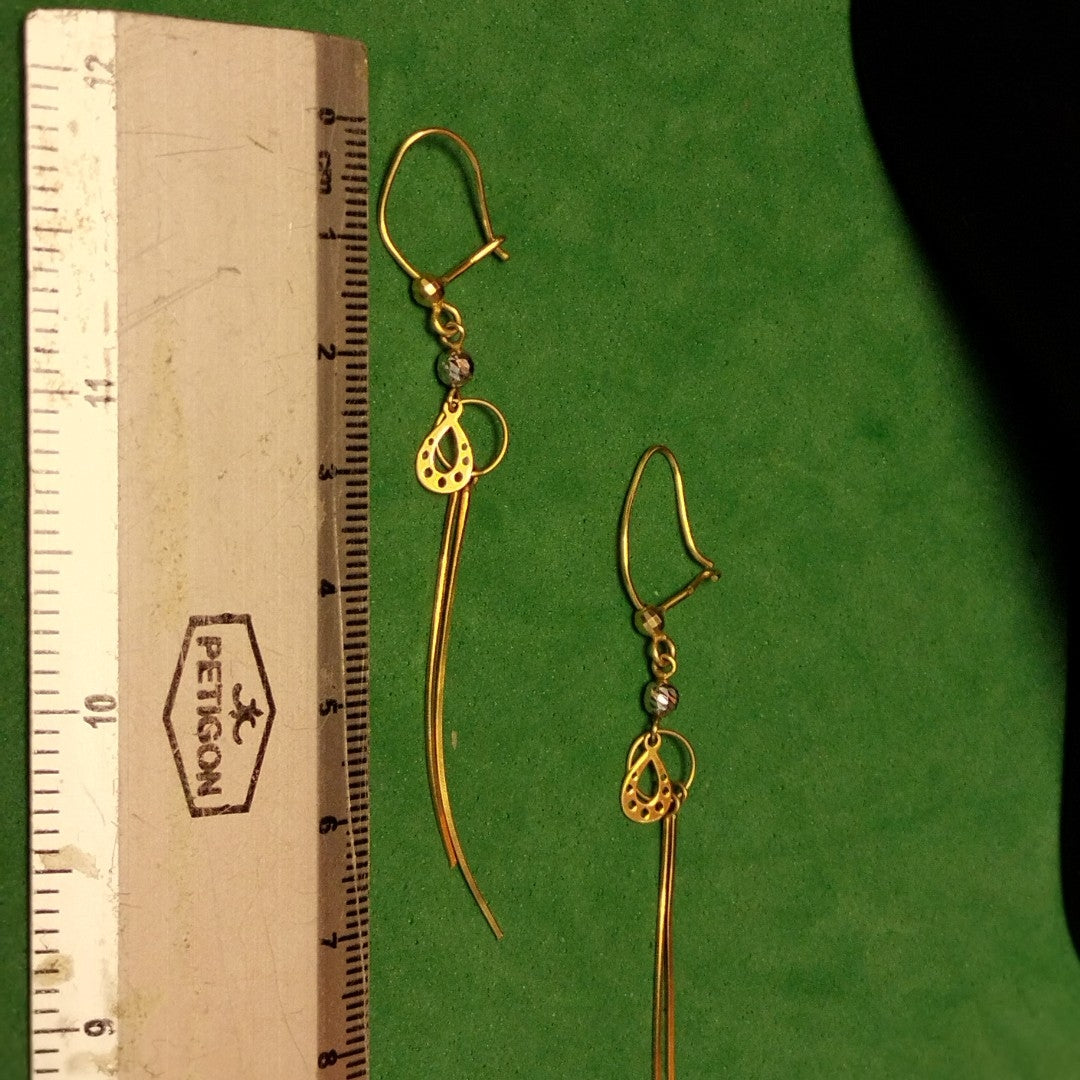 ARETES PAR ORO 10 K 1,70 GRMS (SEMINUEVO)