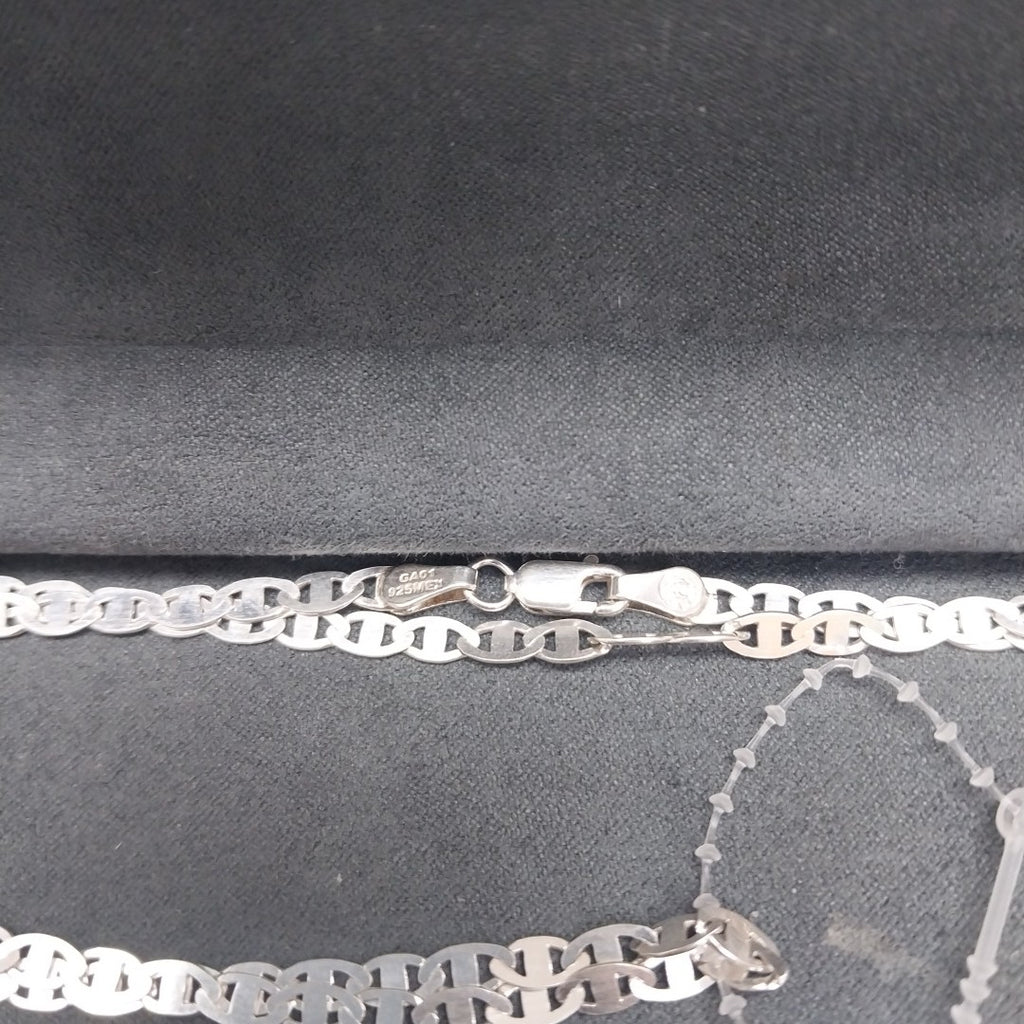 CADENA TEJIDO GUCHI PLATA .925 60 CM 8.8 GR (NUEVO)