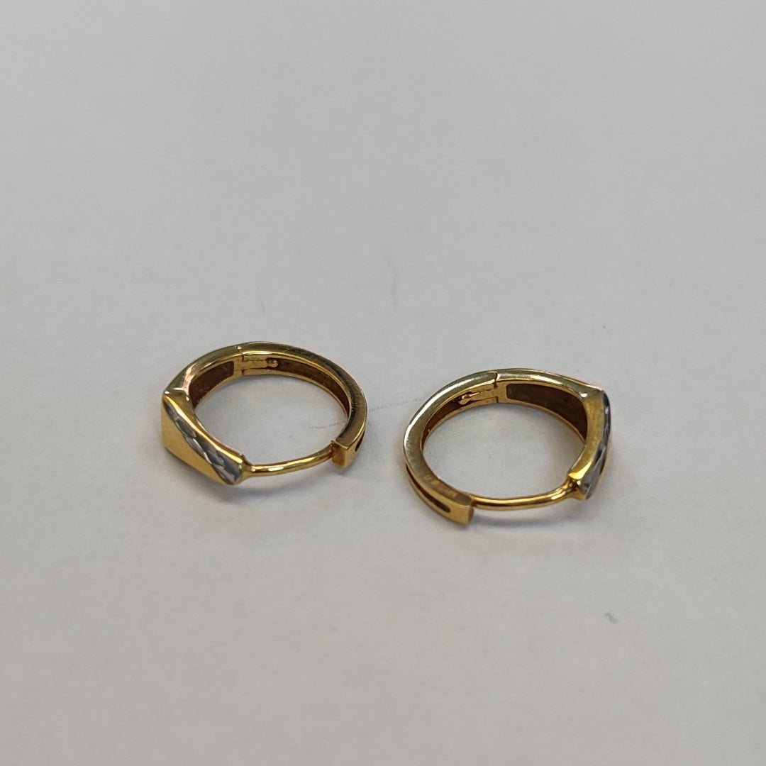 ARRACADAS PAR ORO 14 K 1.5 GRMS (SEMINUEVO)