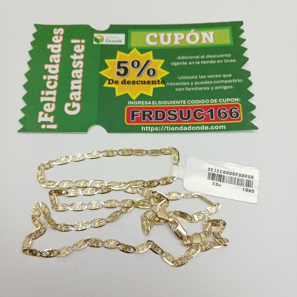 CADENAS GUCHI ORO 14K 55 CM 7.1 GR (NUEVO)