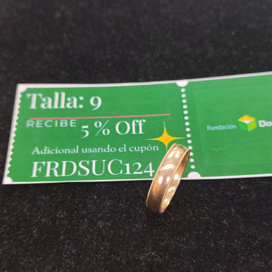 ARGOLLA ORO 10 K 1.2 GRMS (SEMINUEVO)