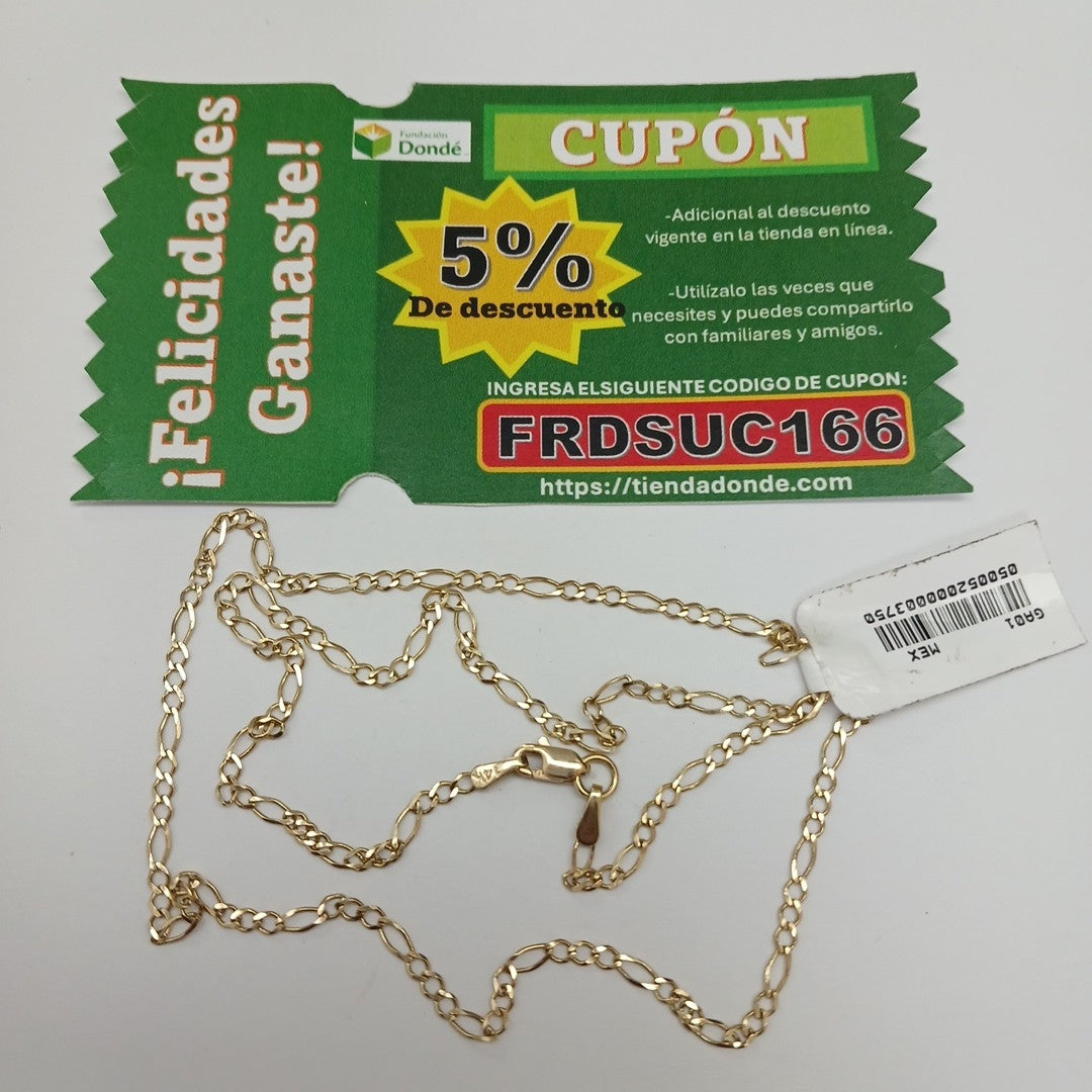CADENA 3 X 1 3.51GR 50 CM (NUEVO)
