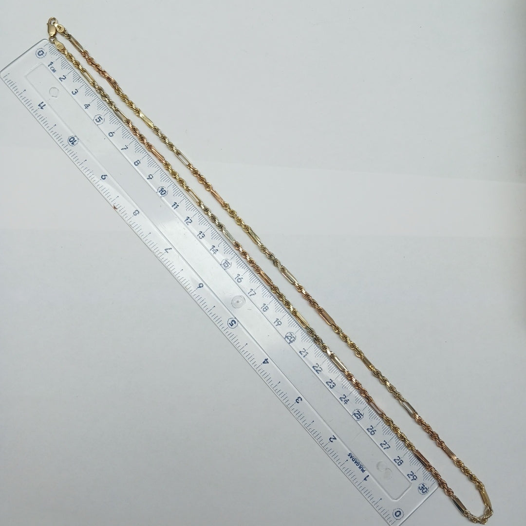 CADENA ORO,ORO COMBINADO 14 K 28,30 GRMS (SEMINUEVO)