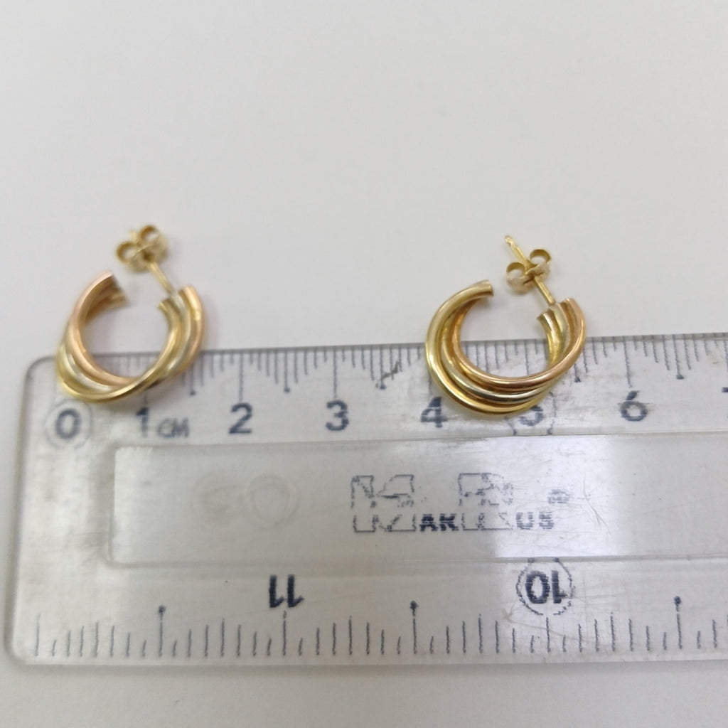 BROQUELES PAR ORO 14 K 2,30 GRMS (SEMINUEVO)