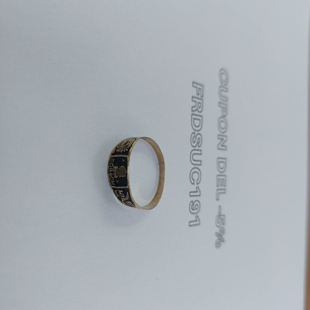 ANILLO DE GRADUACIÓN ORO 8 K 1,10 GRMS (SEMINUEVO)