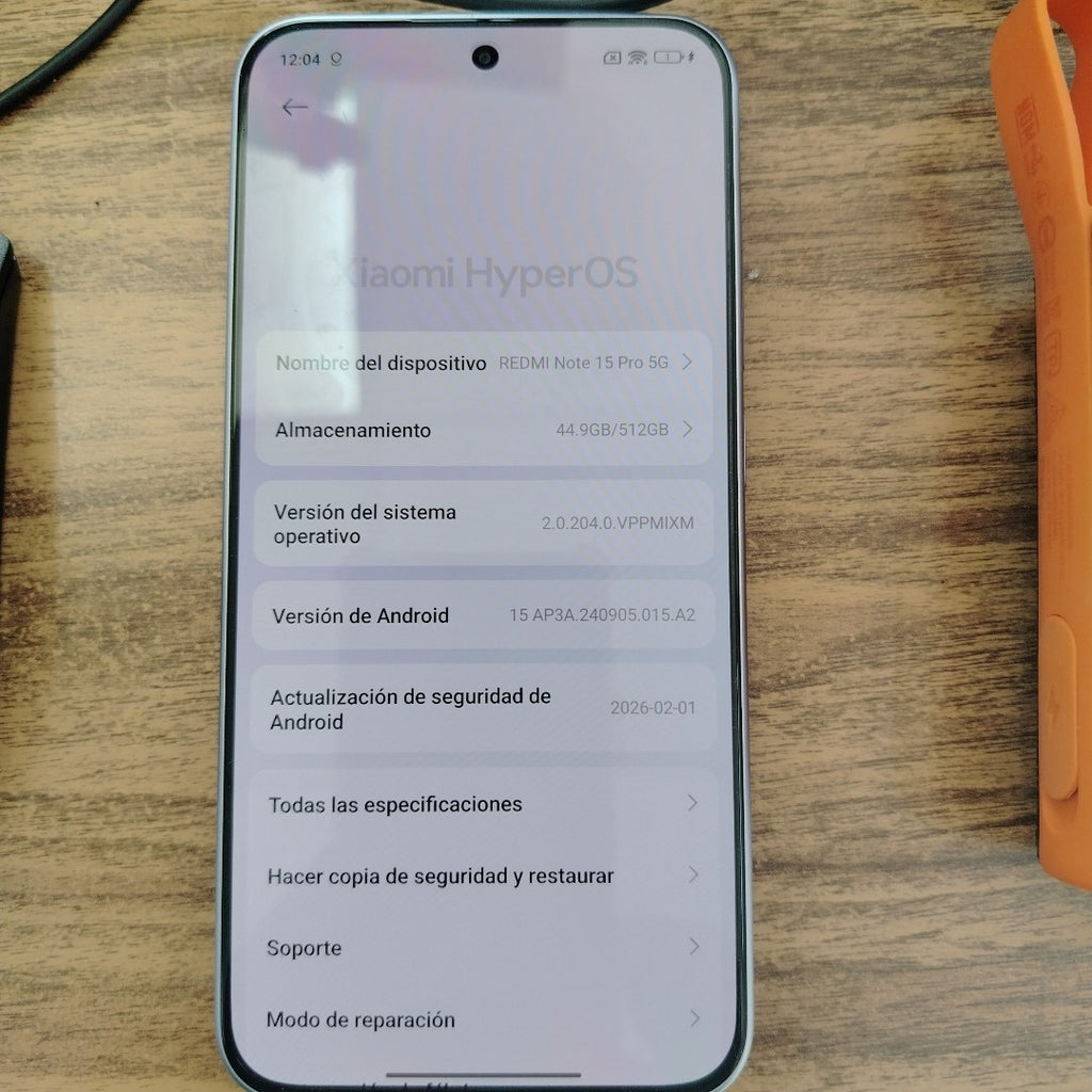 CELULAR XIAOMI REDMI NOTE 15 PRO 5G 25080RABDG (2026) 512 GB 8 GB RAM (SEMINUEVO)