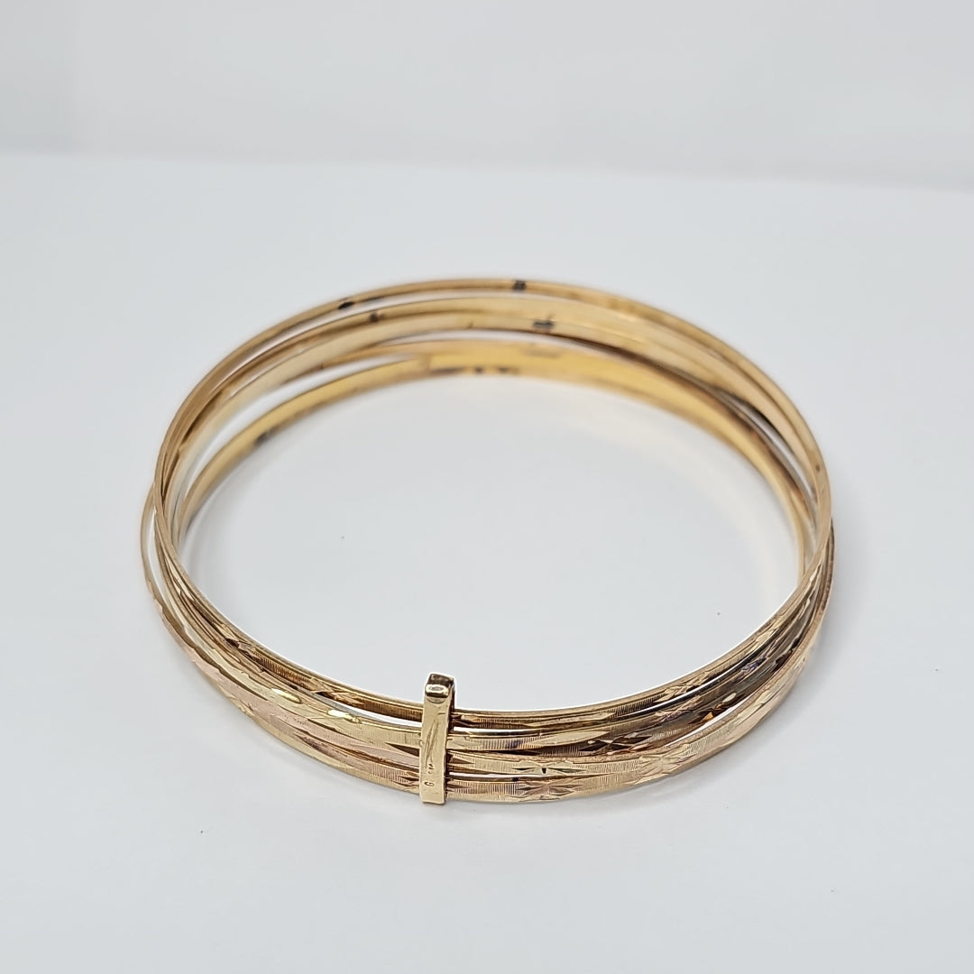 SEMANARIO DE PULSERAS ORO 14 K 27 GRMS (SEMINUEVO)