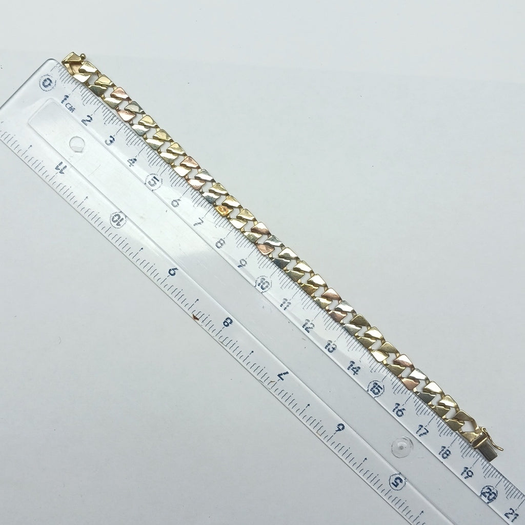 PULSERA ORO,ORO COMBINADO 14 K 11,00 GRMS (SEMINUEVO)