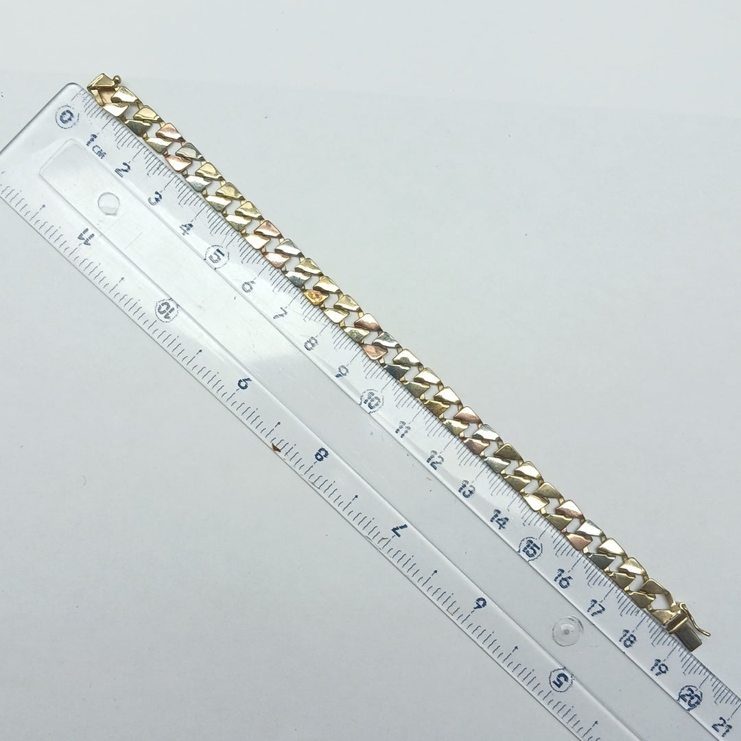 PULSERA ORO,ORO COMBINADO 14 K 11,00 GRMS (SEMINUEVO)