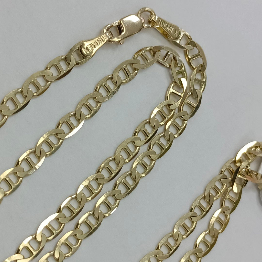 CADENAS TEJIDO GUCHI ORO 10K 55 CM 7.5 GR (NUEVO)
