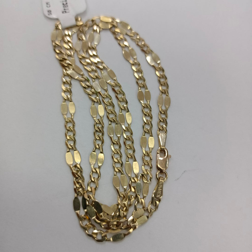 CADENAS TEJIDO ESPECIAL ORO 10K 50 CM 6.4 GR (NUEVO)
