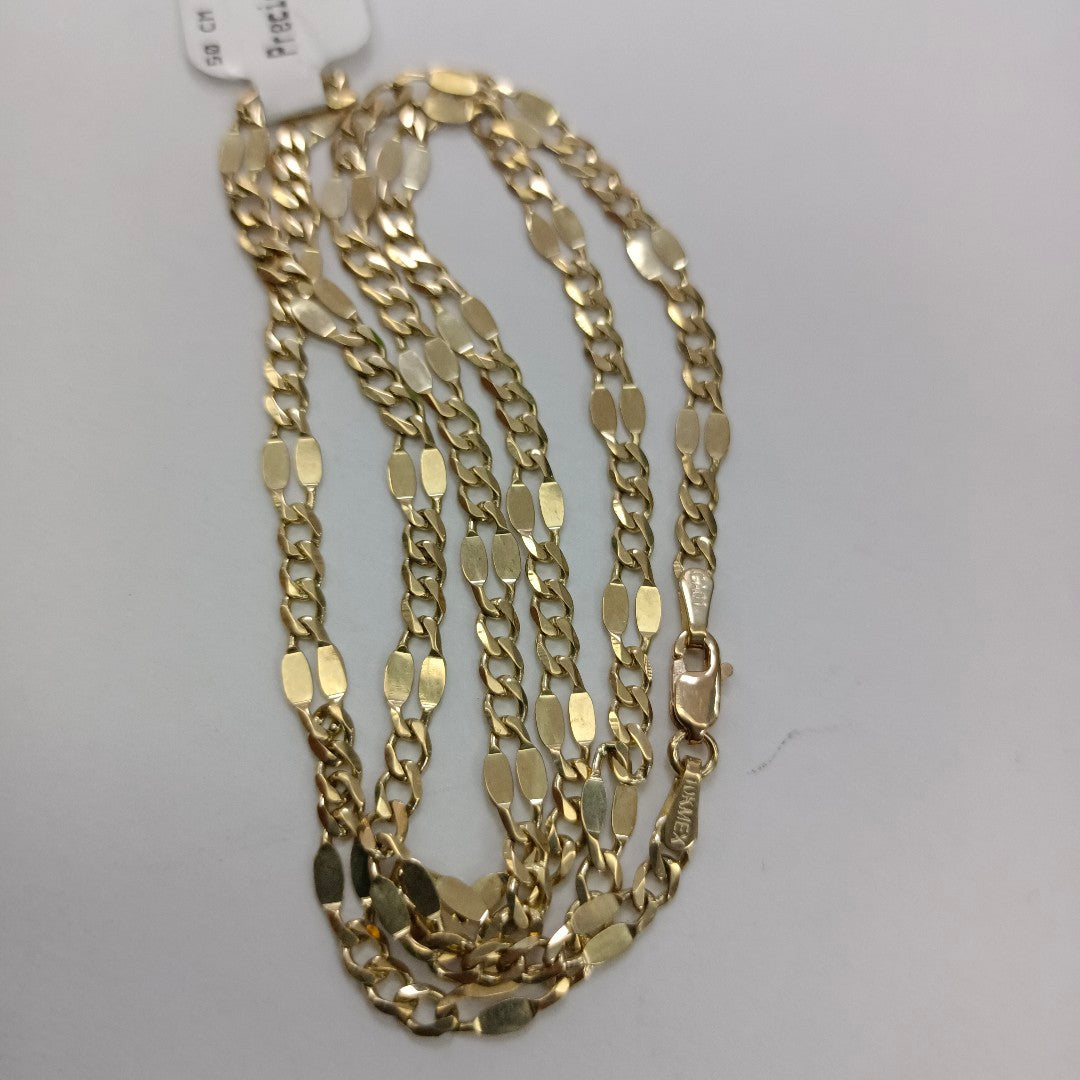 CADENAS TEJIDO ESPECIAL ORO 10K 50 CM 6.4 GR (NUEVO)