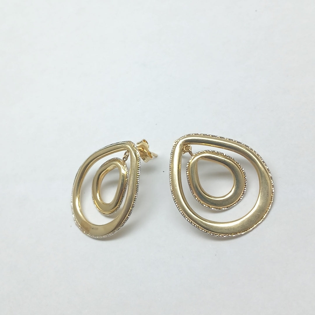 BROQUELES PAR ORO 14 K 8,20 GRMS (SEMINUEVO)