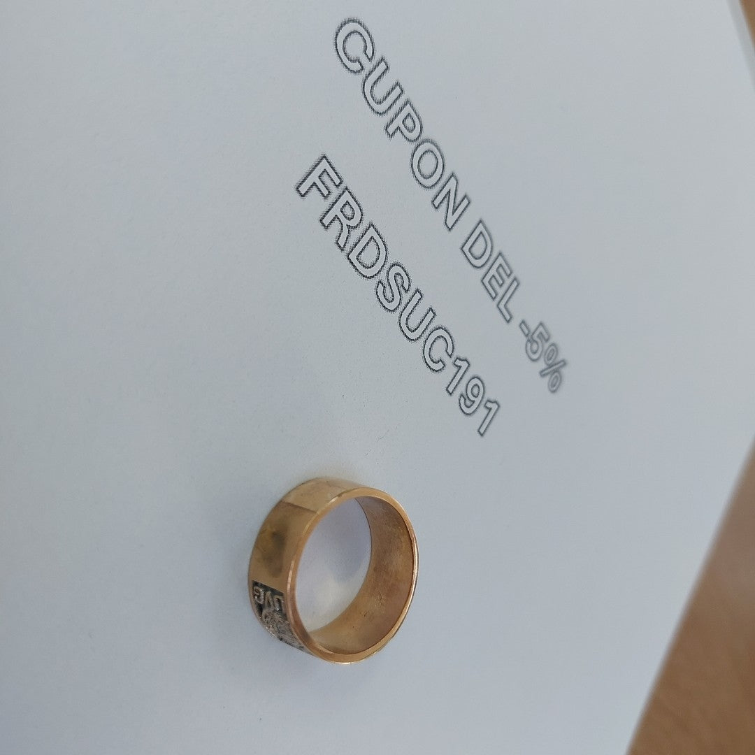 ANILLO DE GRADUACIÓN ORO 10 K 7,20 GRMS (SEMINUEVO)