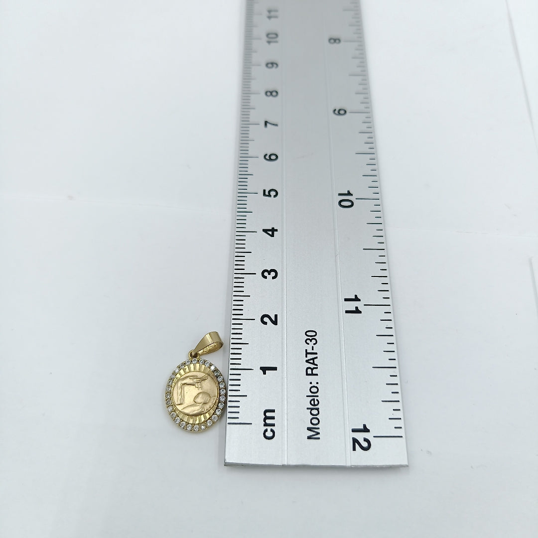MEDALLA RELIGIOSA ORO 10 K 1.1 GRMS (SEMINUEVO)