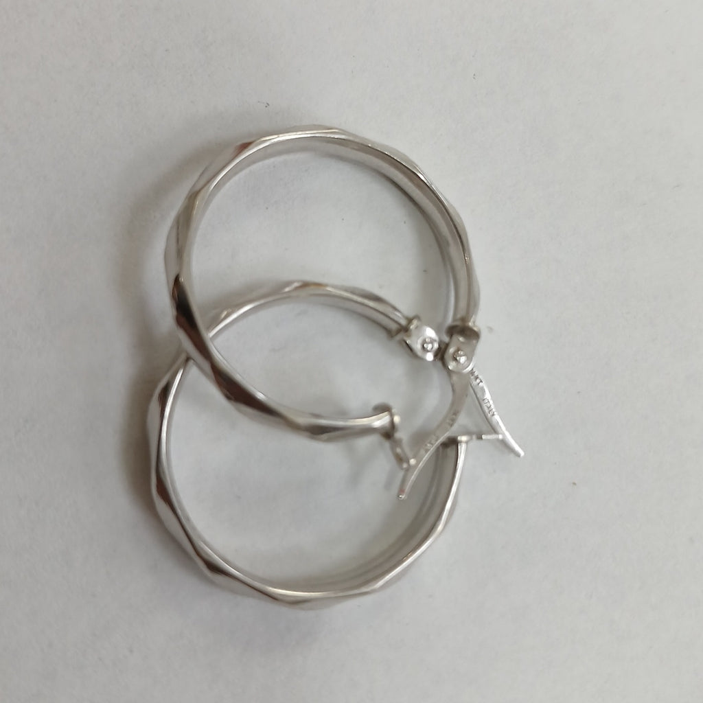ARRACADAS PAR ORO, ORO BLANCO 14 K 2.1 GRMS (SEMINUEVO)
