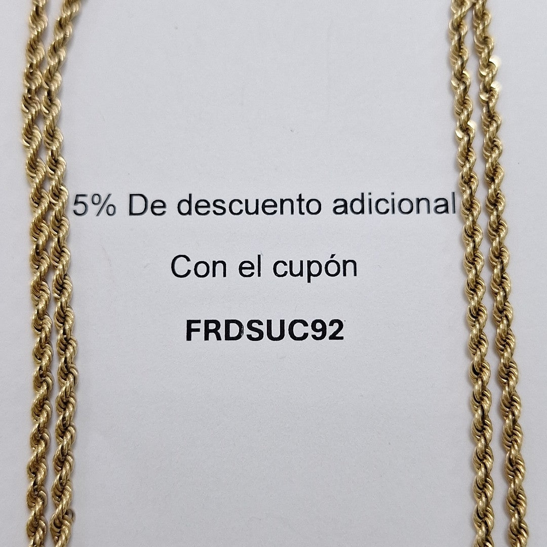 CADENA ORO 10 K 14 GRMS (SEMINUEVO)