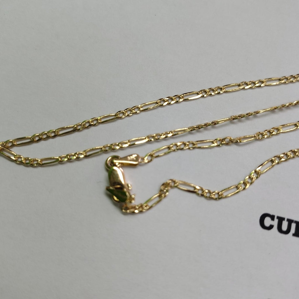 CADENAS 3X1 ORO 14K 55 CM 4 GR (NUEVO)