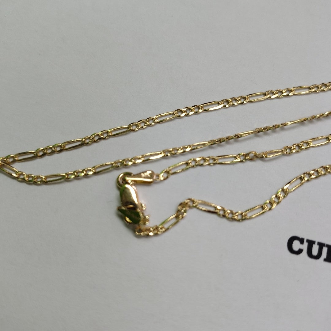 CADENAS 3X1 ORO 14K 55 CM 4 GR (NUEVO)