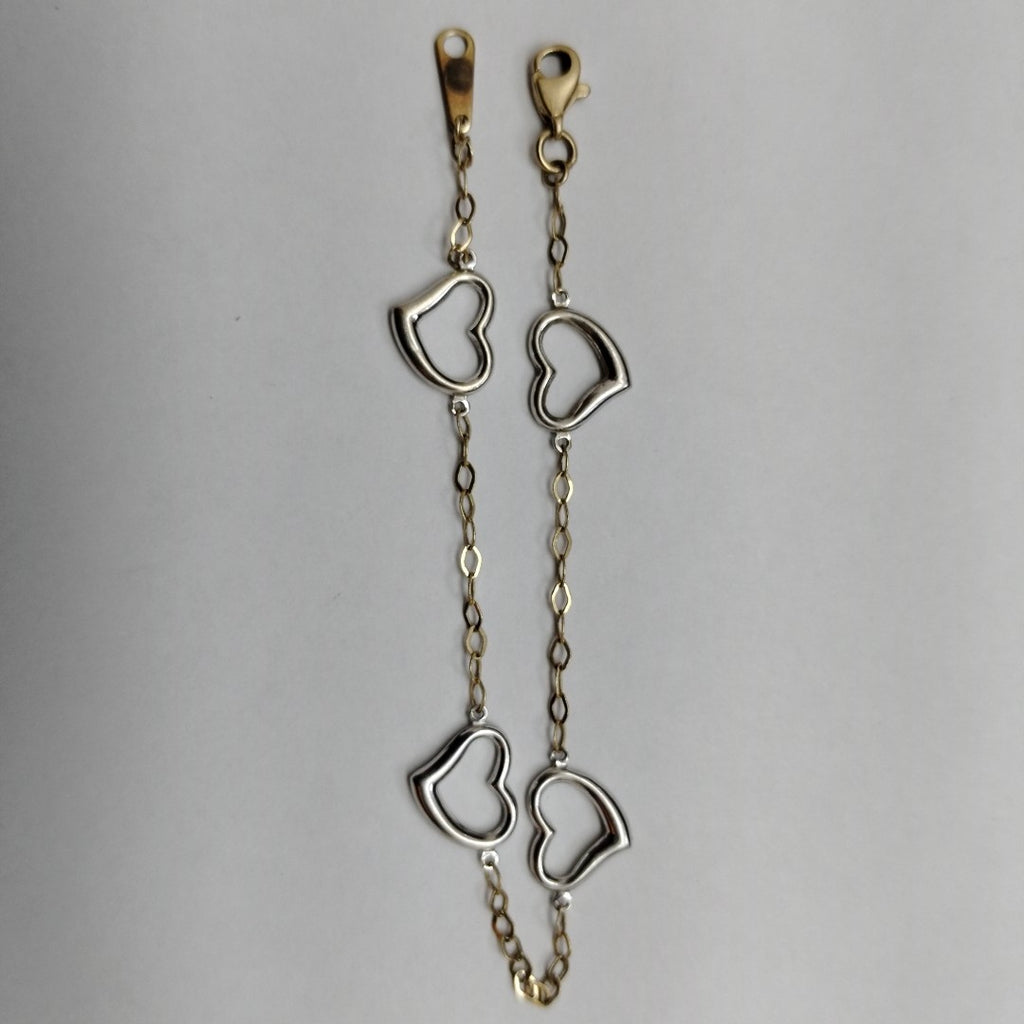 PULSERA ORO, ORO COMBINADO 14 K 1.8 GRMS (SEMINUEVO)