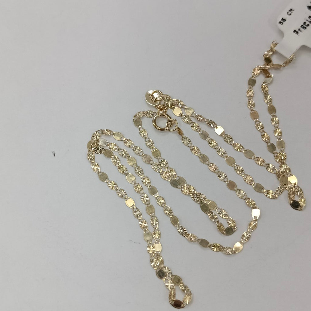 CADENAS TEJIDO GUCHI ORO 10K 55 CM 1.8 GR (NUEVO)