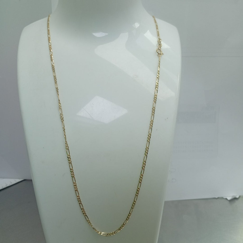 CADENAS TEJIDO 3X1 ORO 10K 55 CM 3.2 GR (NUEVO)