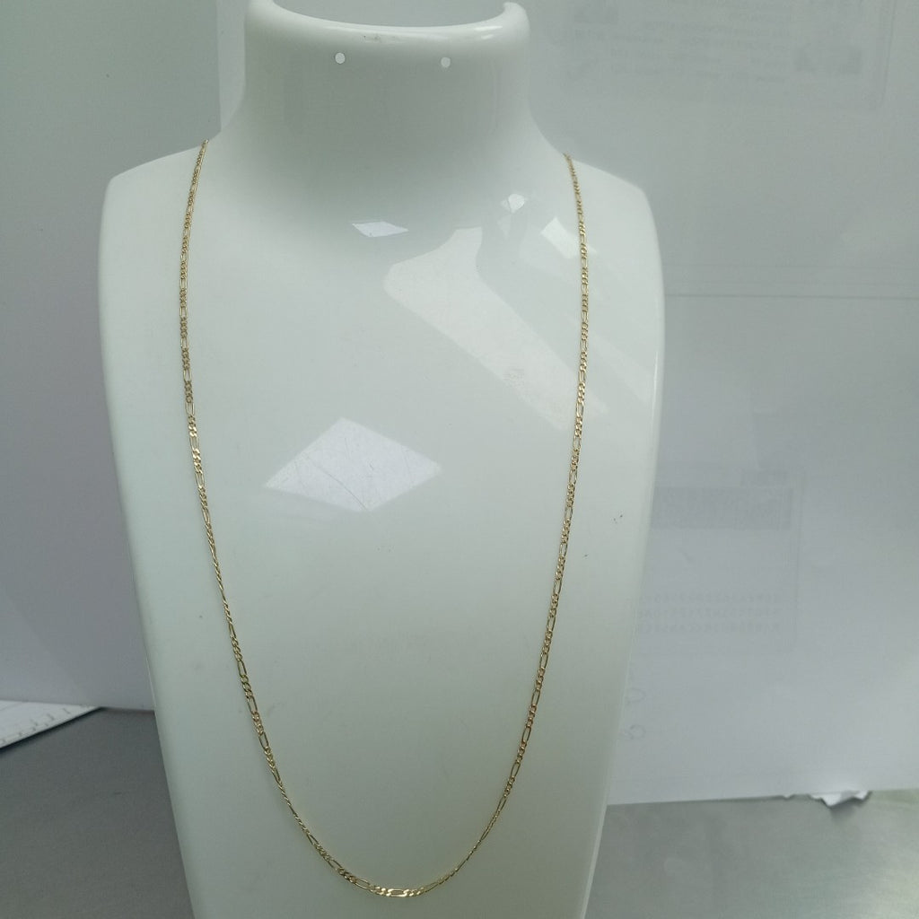 CADENAS TEJIDO 3X1 ORO 14K 55 CM 2.4 GR (NUEVO)