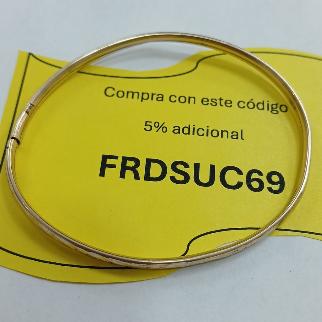 PULSERA RIGIDA ORO 10 K 3.5 GRMS (SEMINUEVO)